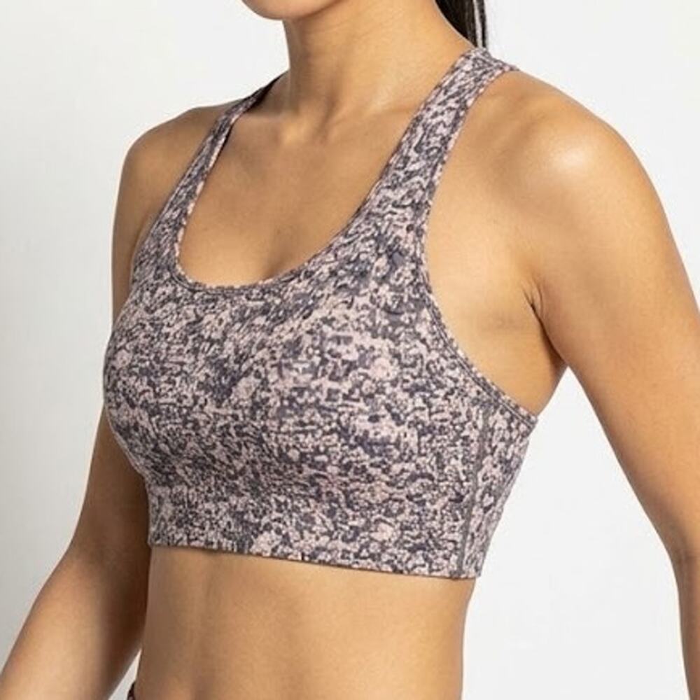 Calvin Klein Performance Sports Bra Crop Top Women's XL Camo Racerback Athletic